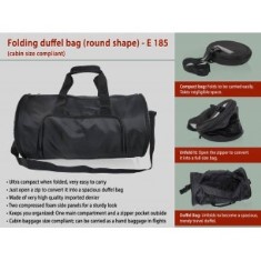 Folding duffel bag (round shape) E185