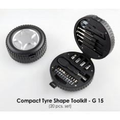 Compact Tyre shape toolkit (20pcs. set) G15