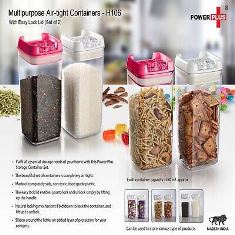 Multipurpose Air-tight Containers with Easy Lock Lid (Set of 2) H106