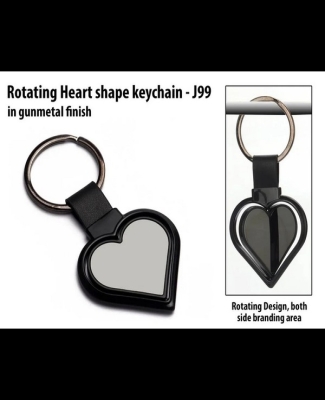 Rotating Heart shape keychain J99