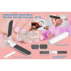 Folding Double Emery Board : Nail filer with Nail protector N19
