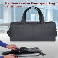 Premium Leather Free laptop bag (15