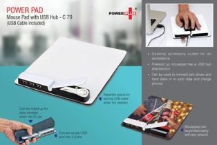 PowerPad: Mouse Pad With Usb Hub (USB cable included) C79
