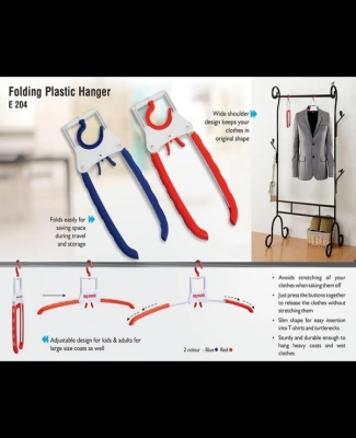 Folding Plastic hanger E204