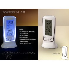 Backlit table clock A81