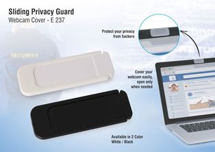 Sliding privacy guard webcam cover E237