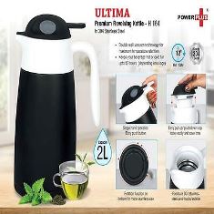 Ultima: Premium revolving kettle in stainless steel (2L approx) | 304
Steel Inside & Outside H164