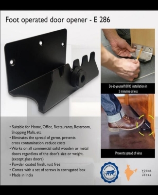 Foot operated door opener | Screws Included