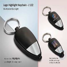 Two tone Logo highlight keychain (multicolor backlight)