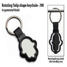 Rotating Tulip shape keychain