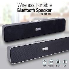 Bluetooth Sound bar speaker | with USB / TF card / Aux / FM / Mic in (YO 588)