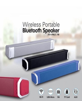 Bluetooth Large Sound bar speaker | with USB / TF card / Aux / FM / Mic in (YO 596)