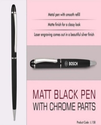 Matt Black Pen with Chrome Parts