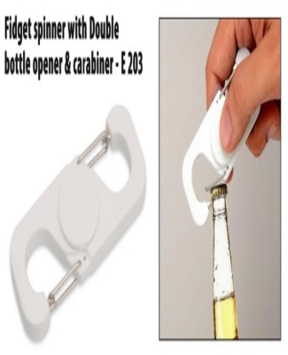 Fidget spinner with Double bottle opener