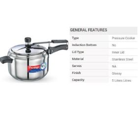 SS NAKSHATRA ALPHA 5 L COOKER