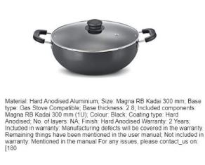 Magna HA Round Base Kadai Dia 300mm