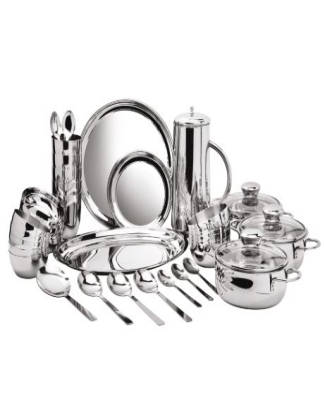 DELIGHT 57 PCS SS DINNER SET