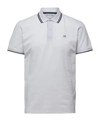 SLHCRATER-STRUCTURE POLO T-SHIRT (WHITE)
