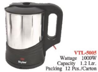 VTL-5005 KETTLE 1.2LTR STEEL