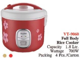 VT-9060 FULL BODY RICE COOKER 1.8LTR(RED)