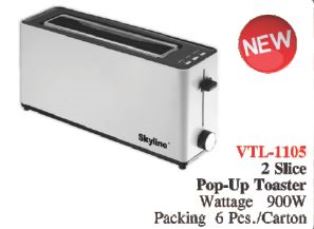VTL-1105 POP UP TOASTER TWO SLICE SS BODY