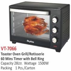 VT-7066 OVEN TOASTER GRILL WITH BELL RING 28 LTR