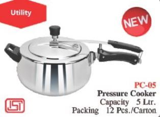 PC-05 ALUMINIUM PRESSURE COOKER 5LTRS (UTILITY)