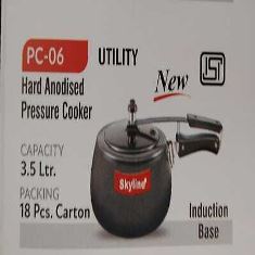 PC-06 HARD ANODISED PRESSURE COOKER 3LTRS (UTILITY)