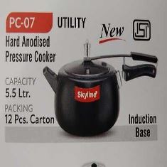 PC-07 HARD ANODISED PRESSURE COOKER 5LTRS (UTILITY)
