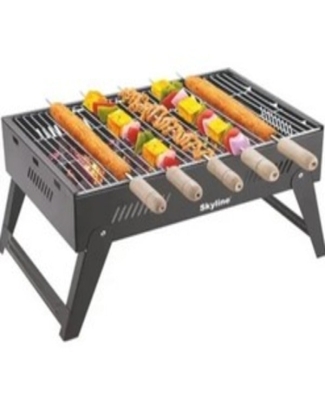 CHARCOAL BARBECUE  FOLDABLE WITH SKEWS