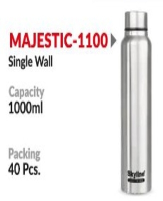 SS SINGLE WALL BOTTLE MAJESTIC  - 1100