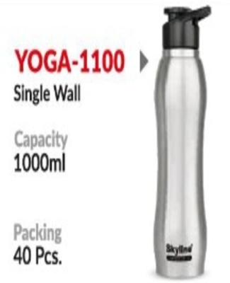 SS SINGLE WALL BOTTLE YOGA-1100