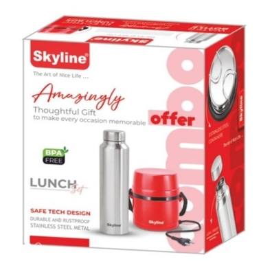 Electric Lunch & Steel Bottle Combo