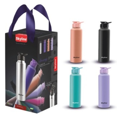 4 PCS SS Bottles 1 Ltr. each