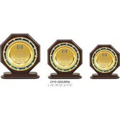 WOODEN TROPHIES 2110 (Medium)(Golden/Silver)