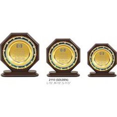 WOODEN TROPHIES 2110 (Large)(Golden/Silver)