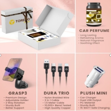 KIT - 5 (Plush Mini + Car Perfume + Dura Trio + Grasp 3)