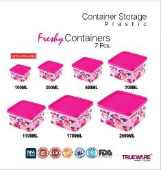 FRESHY CONTAINER 7 PCS SET WITH PRINT