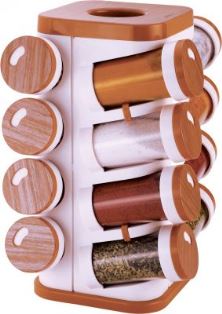 SPICE CONTAINER 16 IN 1 (SQ) WOODEN FINISH
