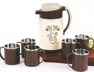 SUPPER SET - 1800 WITH 6 MUGS WITH GT BOX