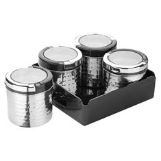 FUSION SS CANISTER 4 WITH TRAY W/O CHROME