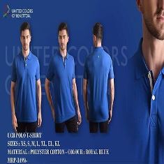 UCB Polo T-Shirt Polyster Cotton-Royal Blue