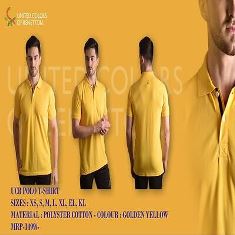 UCB Polo T-Shirt Polyster Cotton-Golden Yellow