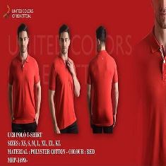 UCB Polo T-Shirt Polyster Cotton-Red