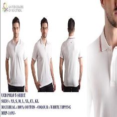 UCB Polo T-Shirt-White Tipping