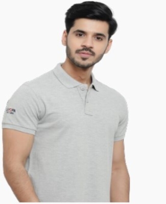 Cotton Collar T-Shirt
(Grey)