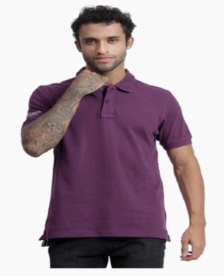 Cotton Collar T-Shirt
(Wine)