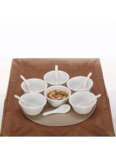 Soup Bowl & Soup Spoon Set 6 Pcs. DSET0018