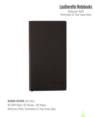 NOTEBOOK RANGE ROVER