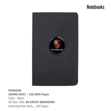 Porsche Back A5 Size Notebook